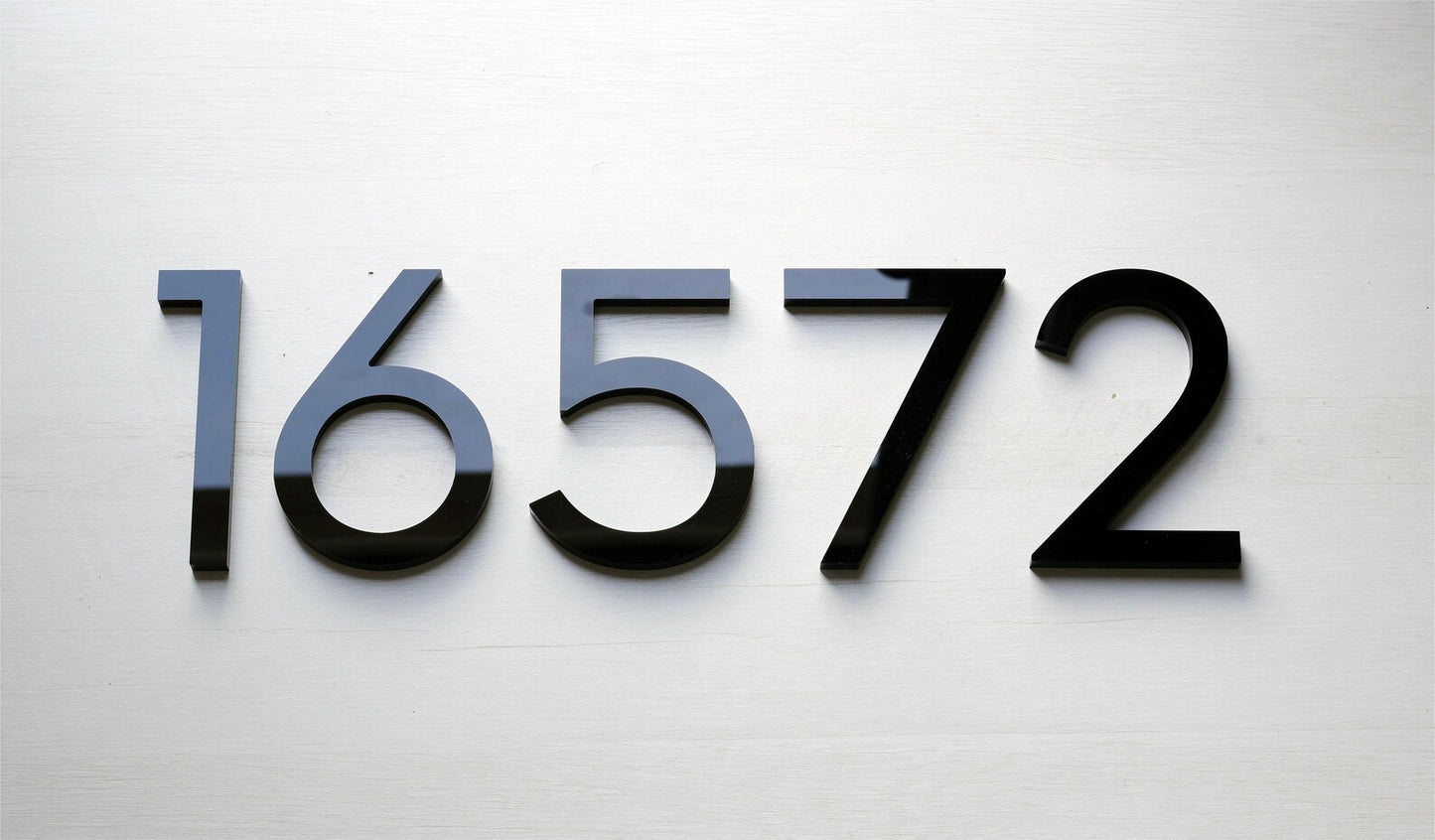 Modern House Numbers - Black (Acrylic), Acrylic Letters for Wall