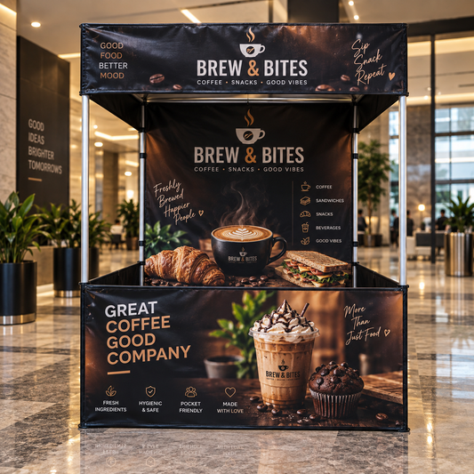 Canopy Tent, Promotional Tent, Marketing Tent (6' X 6' X 7' ft) 6' x 6' x 7' feet