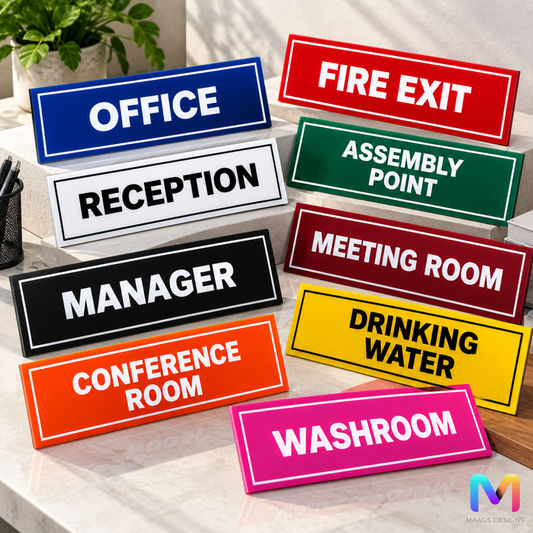 Sun Board Name Signs, Sunboard Utility Signs