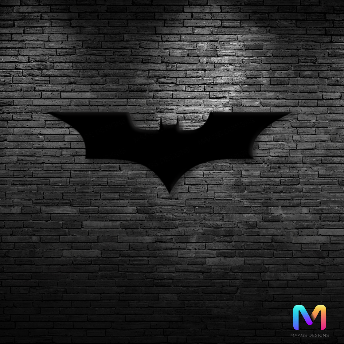 Midnight Vigil - Batman Symbol Wall Decor (Acrylic) | Superhero Wall Decor