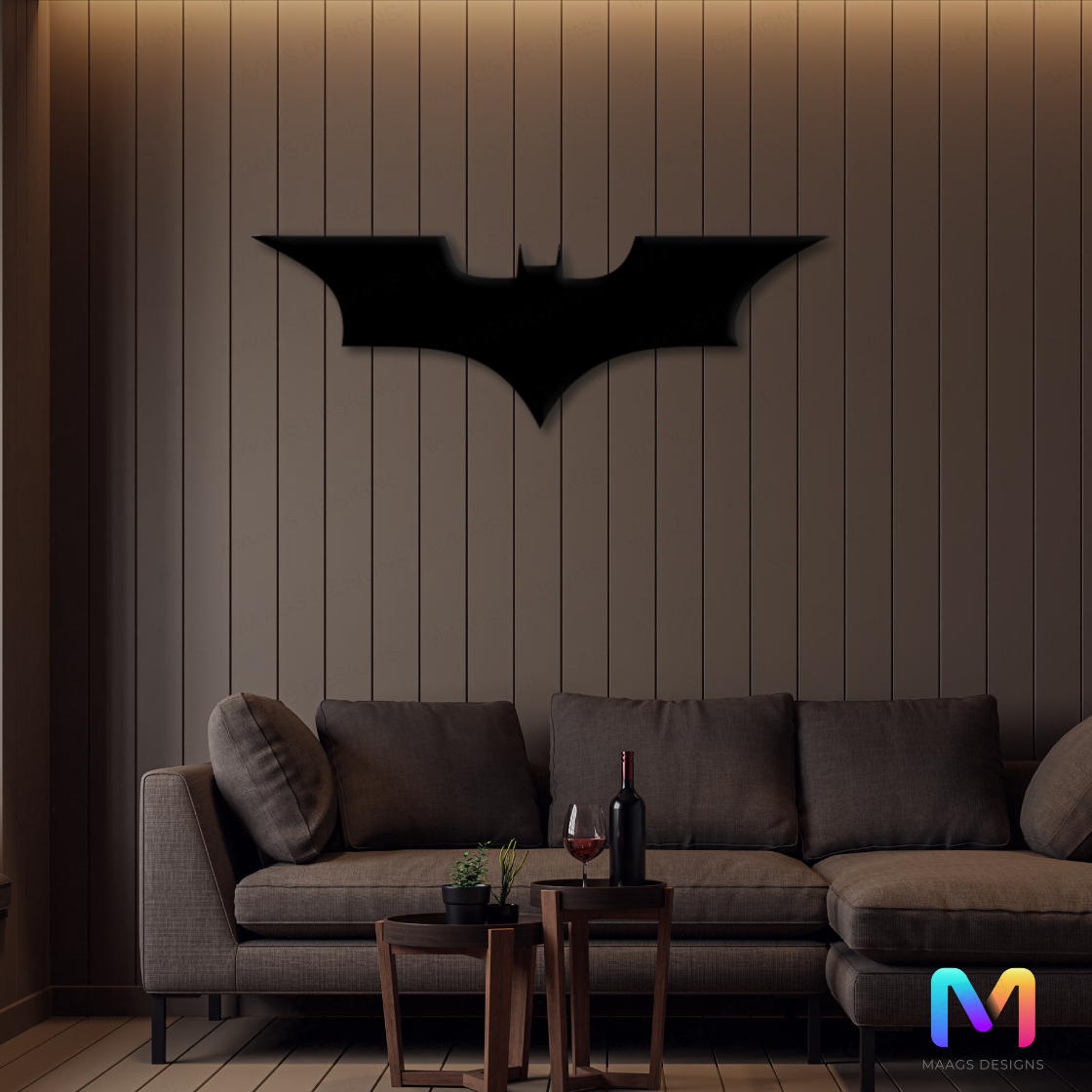 Midnight Vigil - Batman Symbol Wall Decor (Acrylic) | Superhero Wall Decor