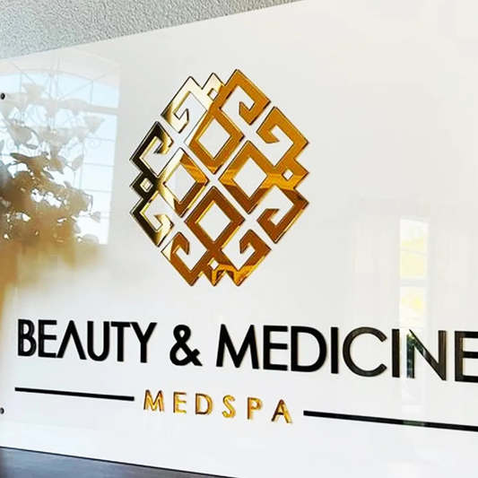 Raised Letter Name Plate for Office (Acrylic)