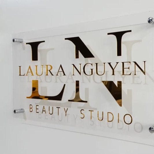 Raised Letter Name Plate for Office (Acrylic)