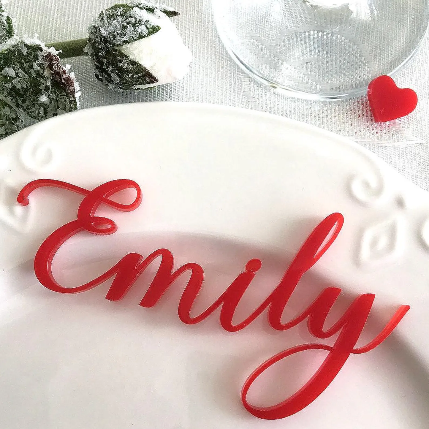 Custom Acrylic Letters in Red, Red Acrylic Letters