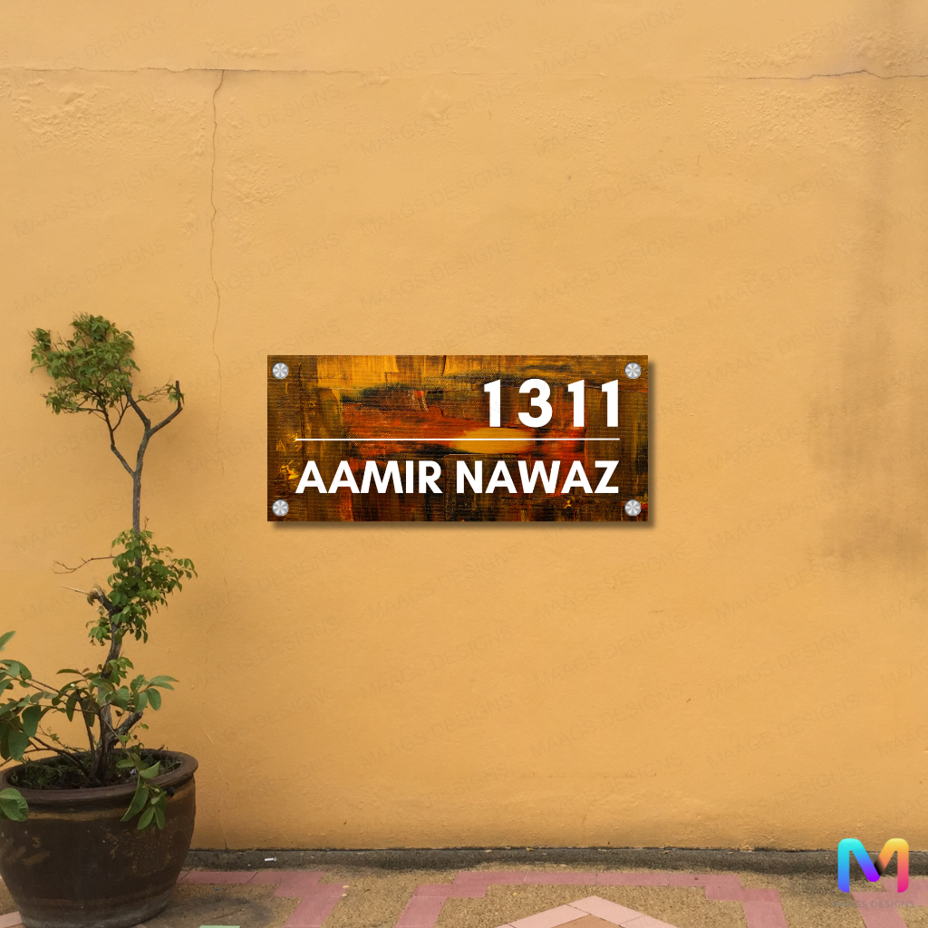 Art Collection - Contemporary Art 05 | Premium Custom Name Plate For Home