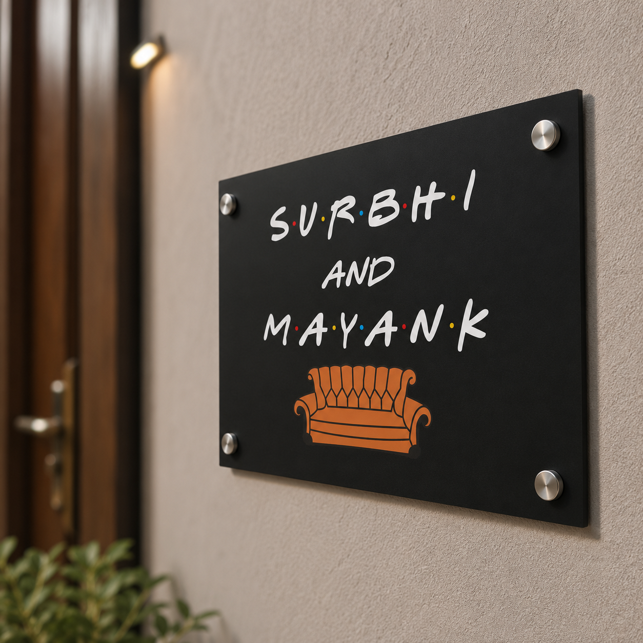 Friends TV Show Inspired Name Plate for Home
