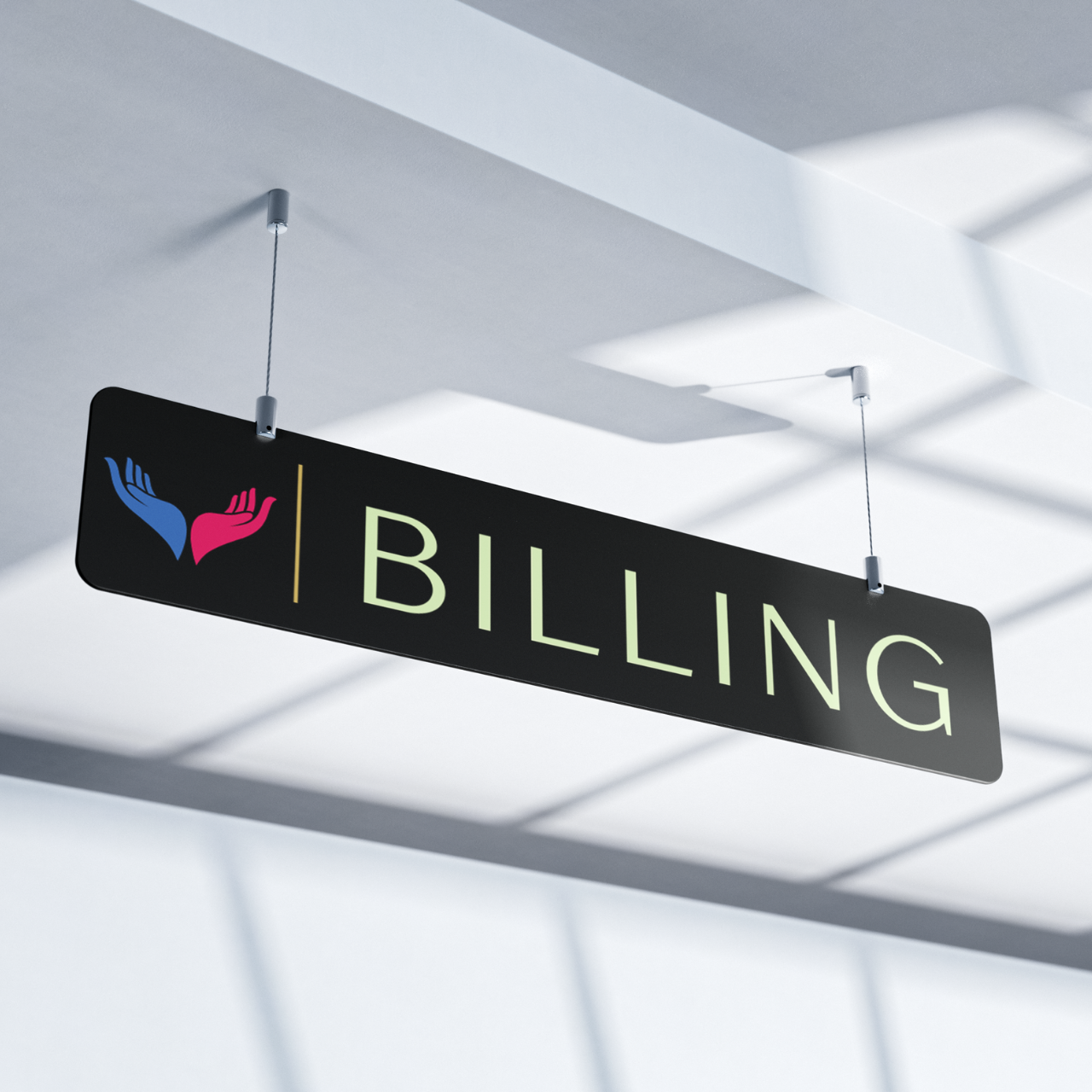 Billing Counter Hanging Name Plate (Acrylic)
