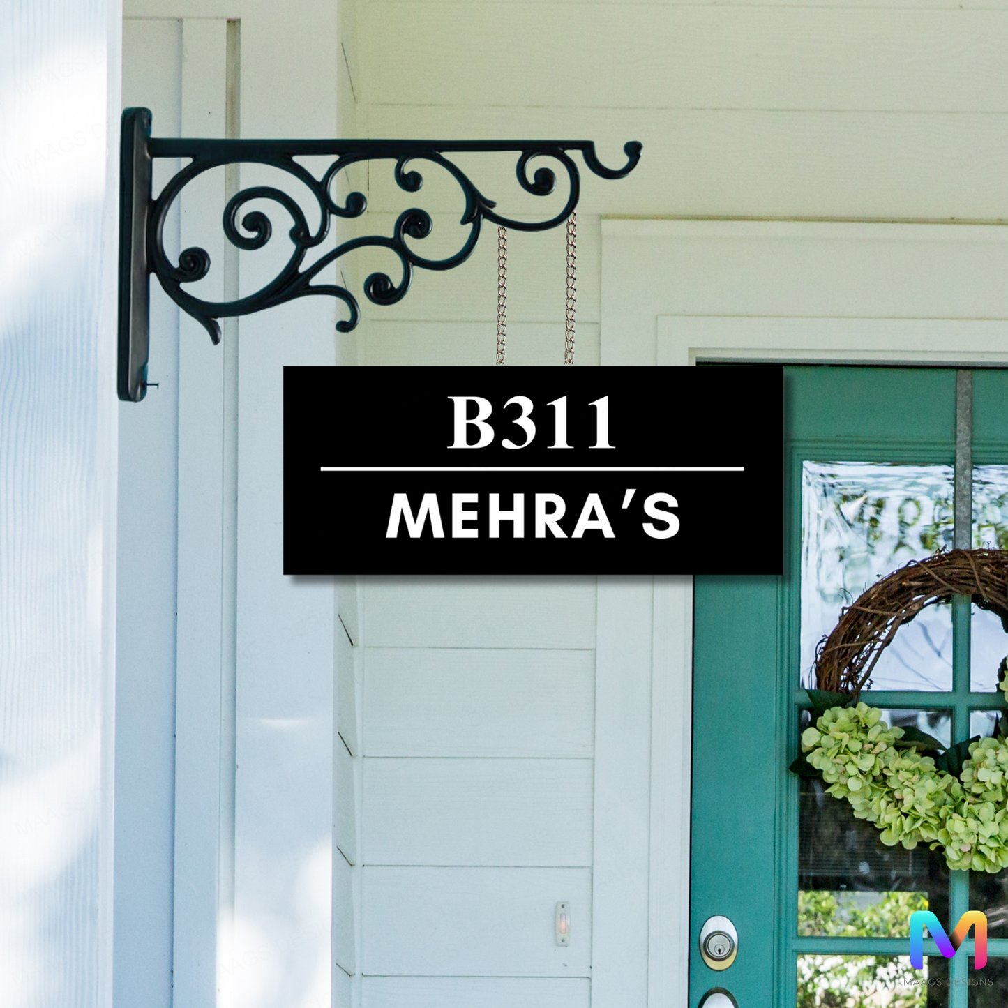 Minimal Collection - Classic Elegance - Hanging Name Plate For Home