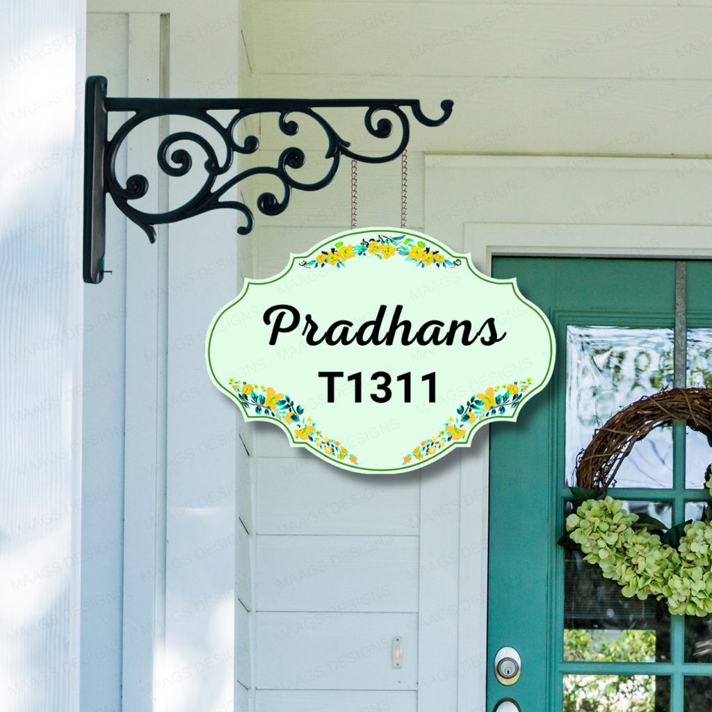 Ethereal Collection - Sage Harmony - Hanging Name Plate For Home