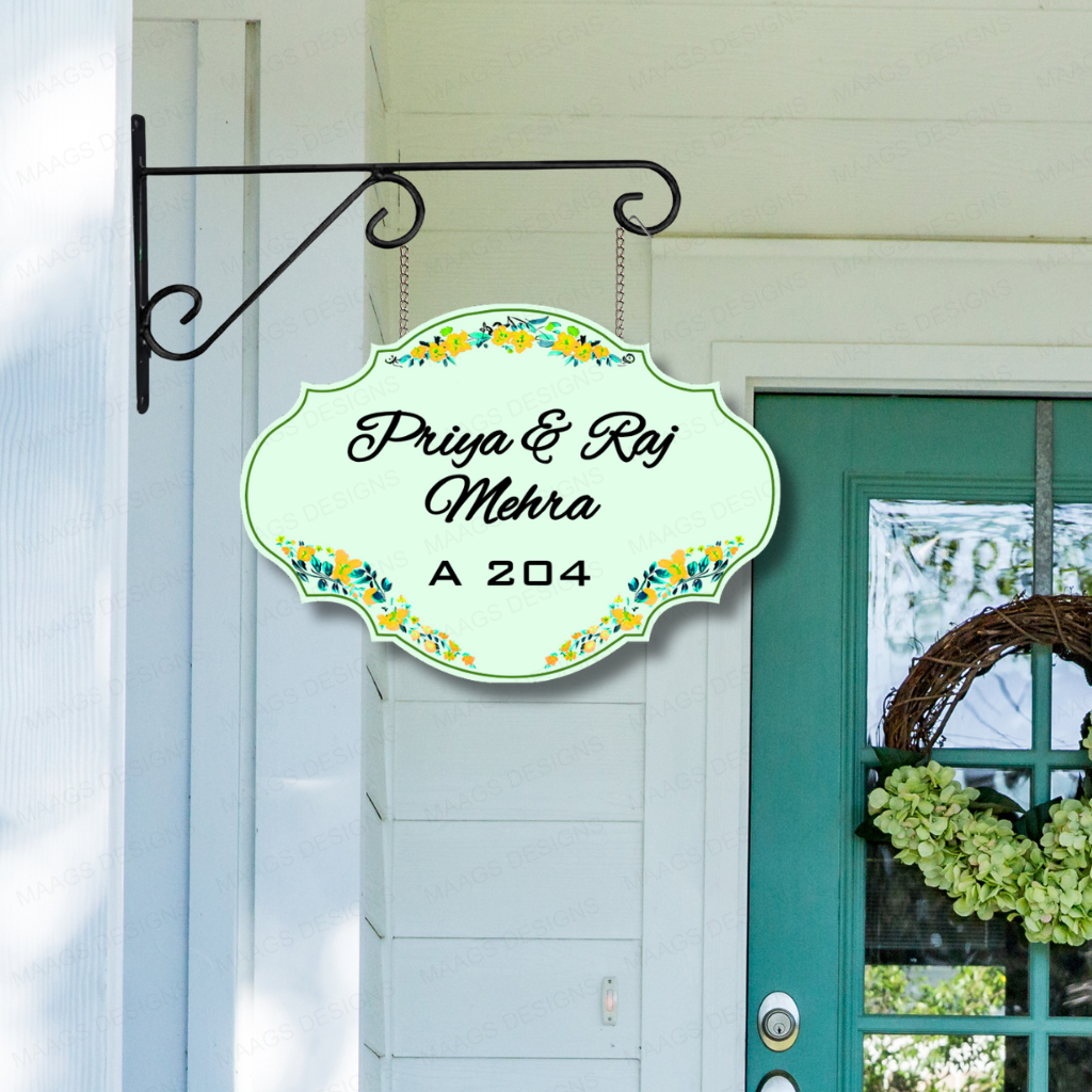 Ethereal Collection - Sage Harmony - Hanging Name Plate For Home