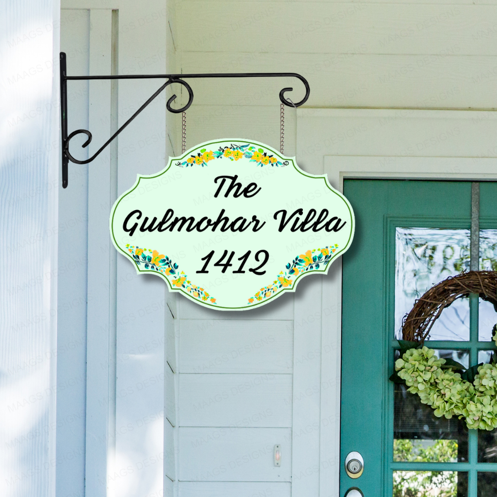 Ethereal Collection - Sage Harmony - Hanging Name Plate For Home