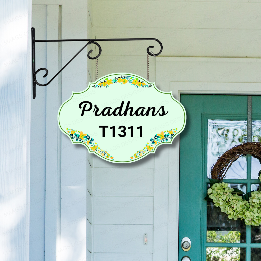 Ethereal Collection - Sage Harmony - Hanging Name Plate For Home