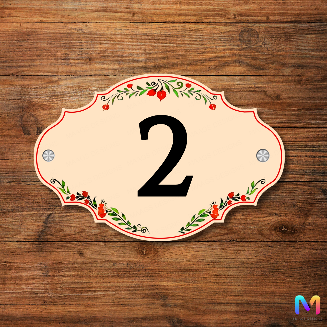 Ethereal Collection - House Number Plate (Acrylic)