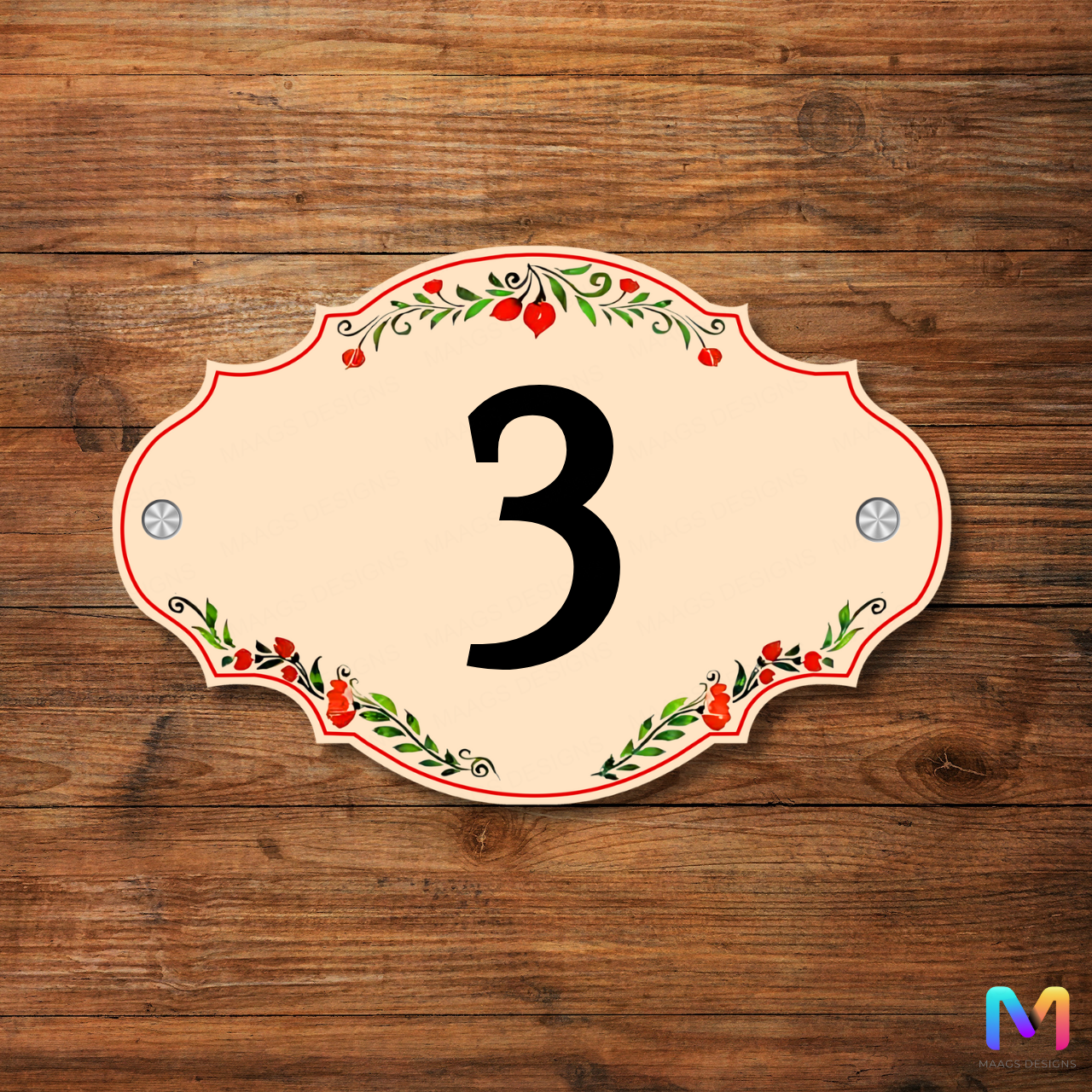 Ethereal Collection - House Number Plate (Acrylic)