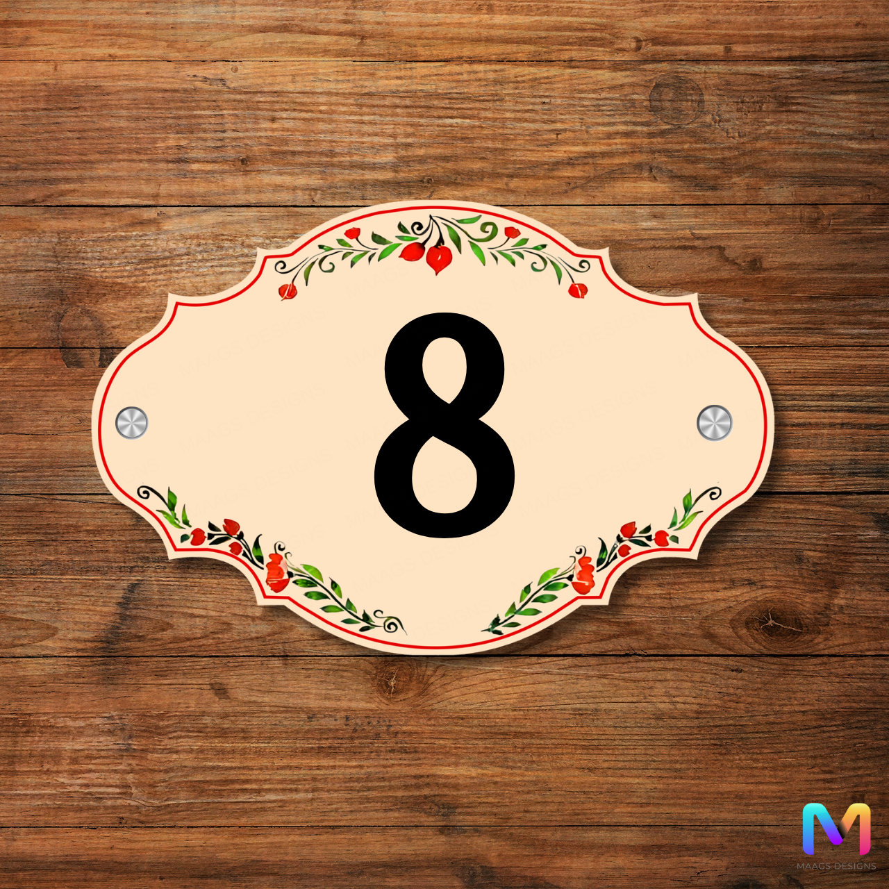 Ethereal Collection - House Number Plate (Acrylic)