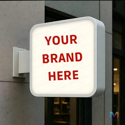 Lollipop Signage Square (Acrylic), Acrylic LED Lollipop, Lollipop Flange Board Square