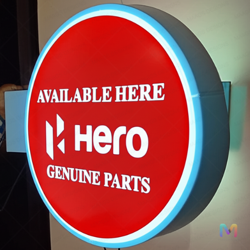 Lollipop Signage (Acrylic), Acrylic LED Lollipop, Lollipop Flange Board Round