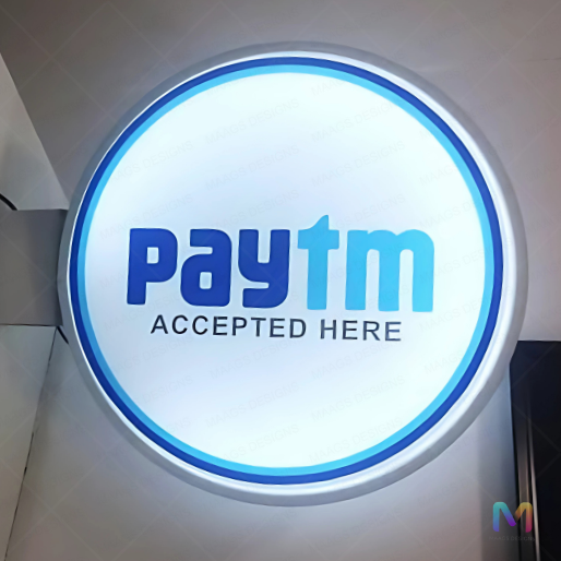 Lollipop Signage (Acrylic), Acrylic LED Lollipop, Lollipop Flange Board Round