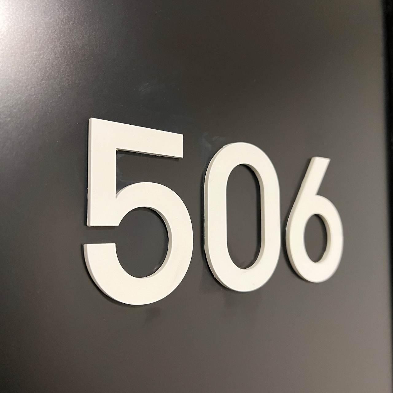 Modern House Numbers - White (Acrylic), Acrylic Letters for Wall