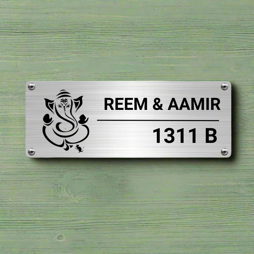 Ethnic Collection - Lord Ganesha | Premium Custom Name Plates for Homes