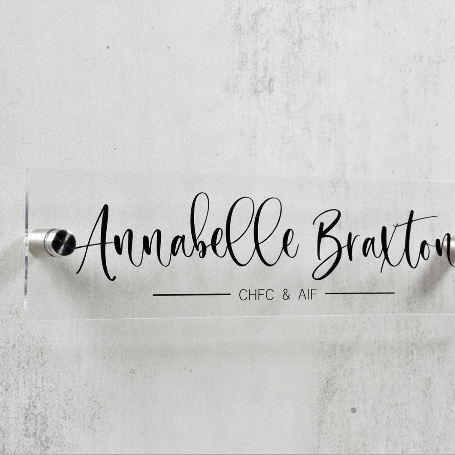 Title of Distinction - Designation Name Plate | Custom Name Plate for Office