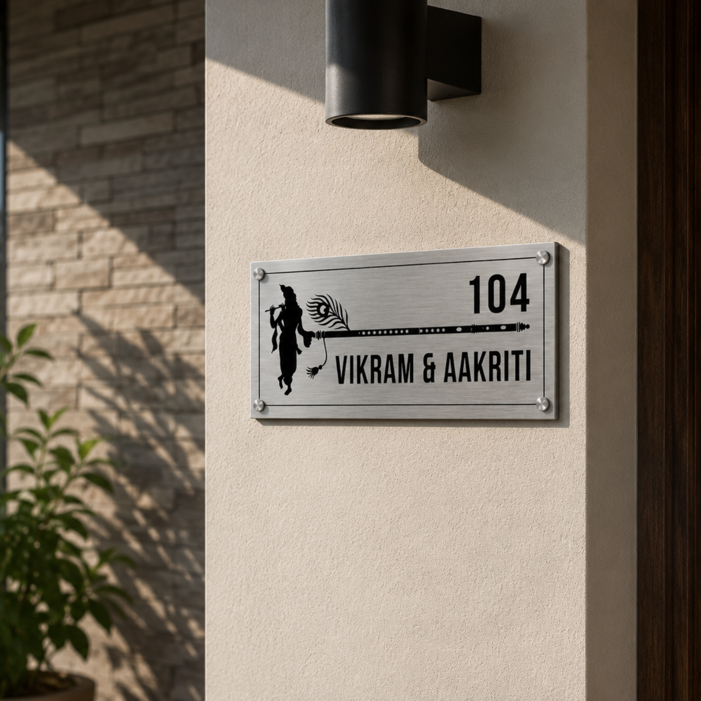 Ethnic Collection - Shri Krishna (Stainless Steel Name Plate)