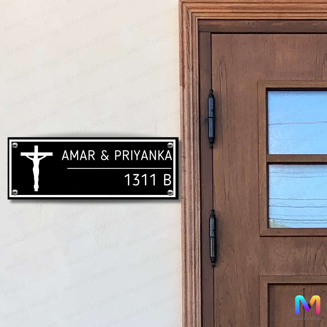 Ethnic Collection - Blessings of Holy Cross Name Plate (Acrylic)