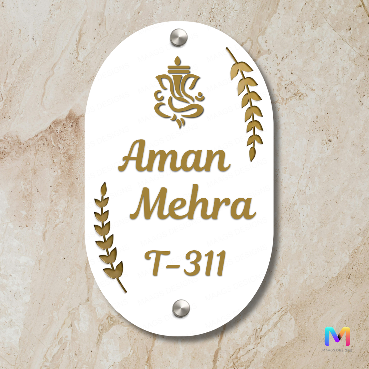 Shree Royale Name Plate for Home
