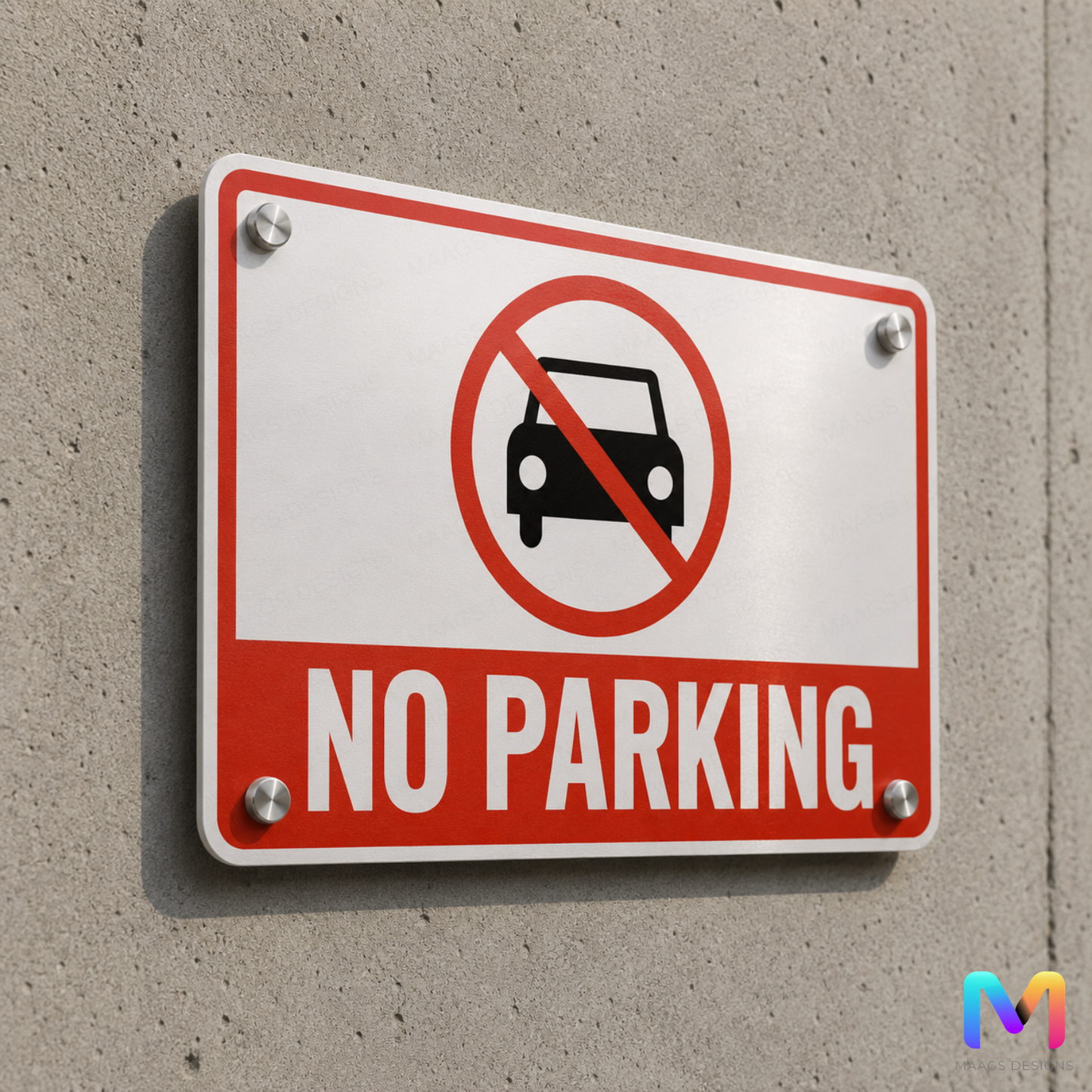 No Parking Signs, Reflective Parking Signs, Retro No Parking Signs