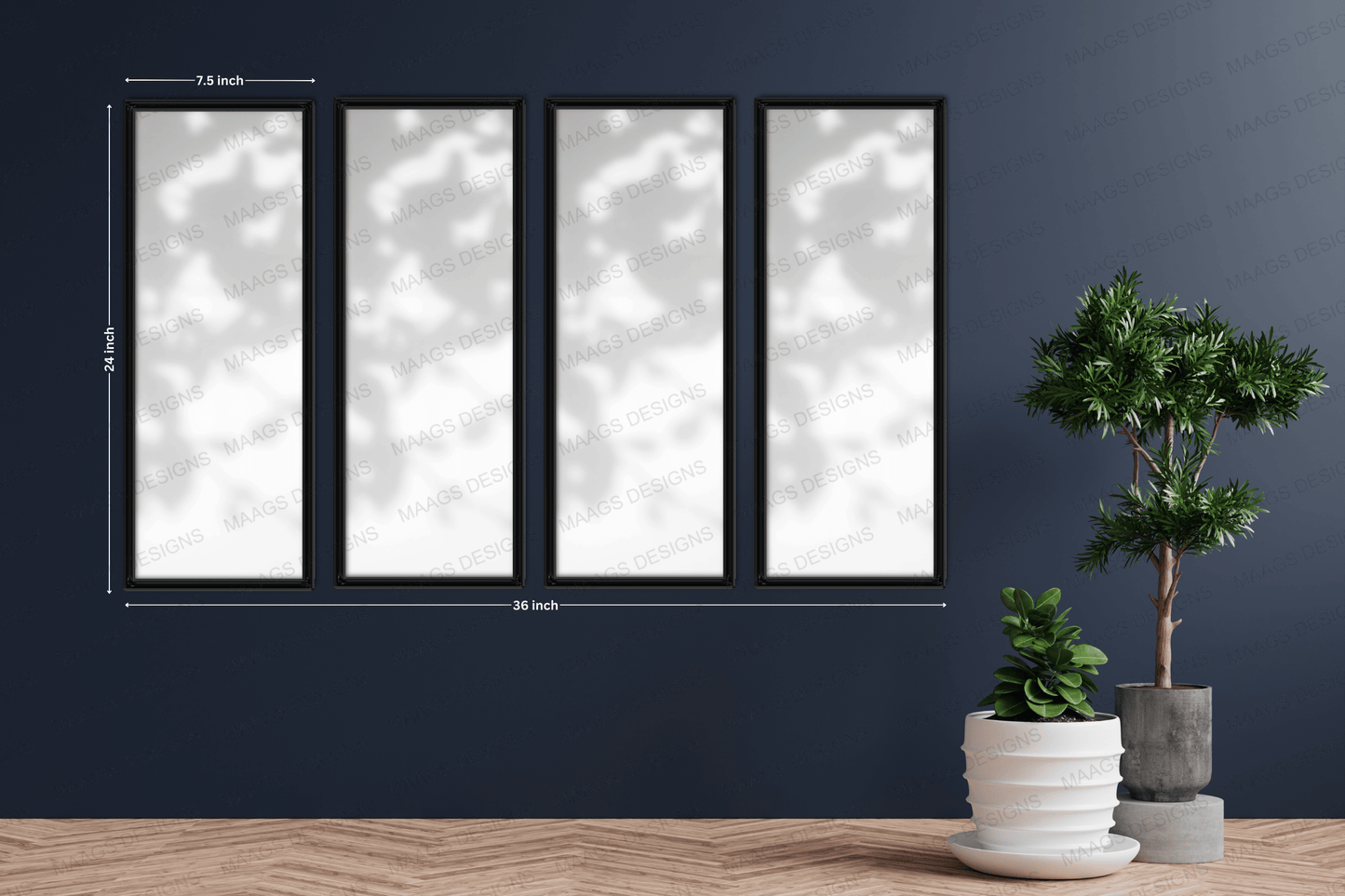 Maags Designs: Batman - Urban Vigilante - Set of 4 (Premium Acrylic Glass Wall Poster)