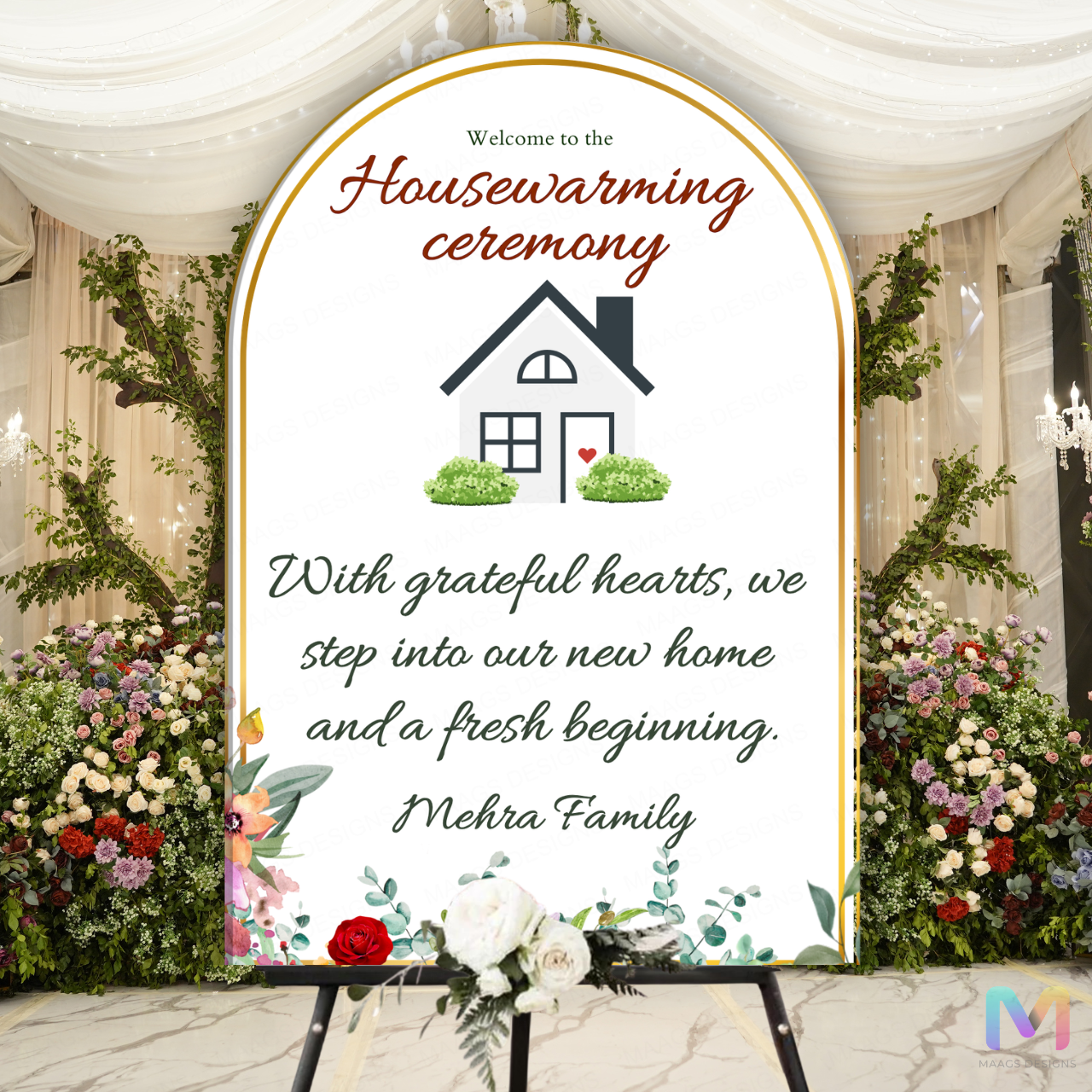 Housewarming Welcome Banner - #G07, Easel Banner