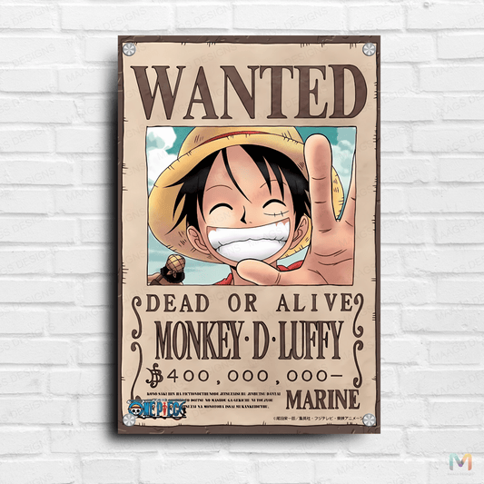 One Piece: Monkey D Luffy - Bounty Poster - Premium Wall Art