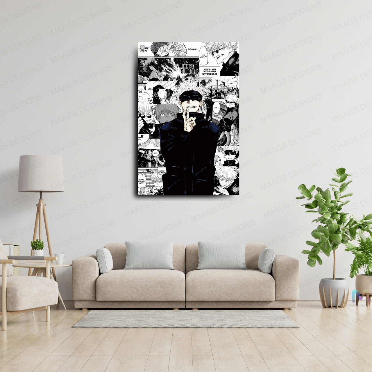 Maags Designs: Jujutsu Kaisen - Comic Strip (Premium Acrylic Wall Poster)