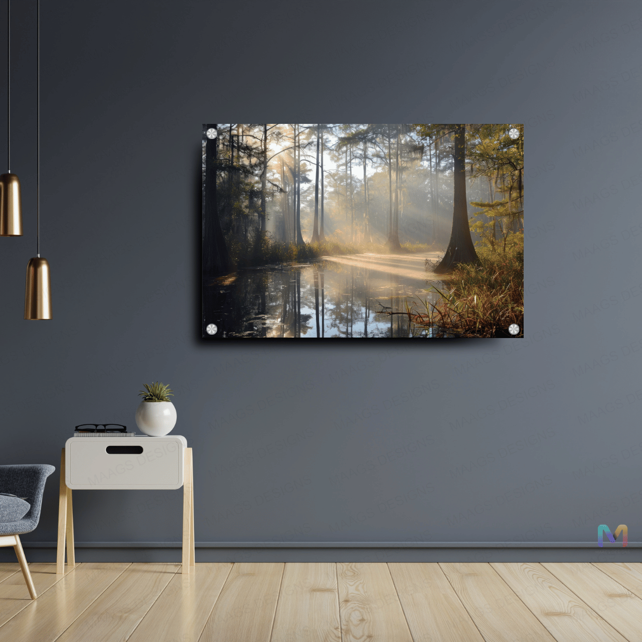 Maags Designs: Forests Trees - Nature (Premium Acrylic Wall Poster) | Nature Wall Posters