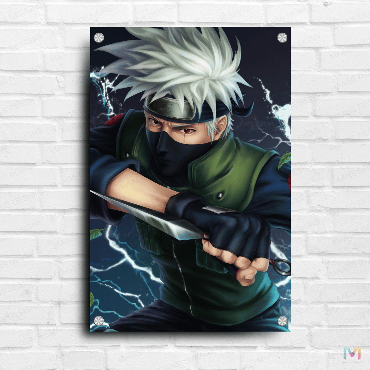 Kakashi Hatake - Naruto (Premium Acrylic Wall Poster)