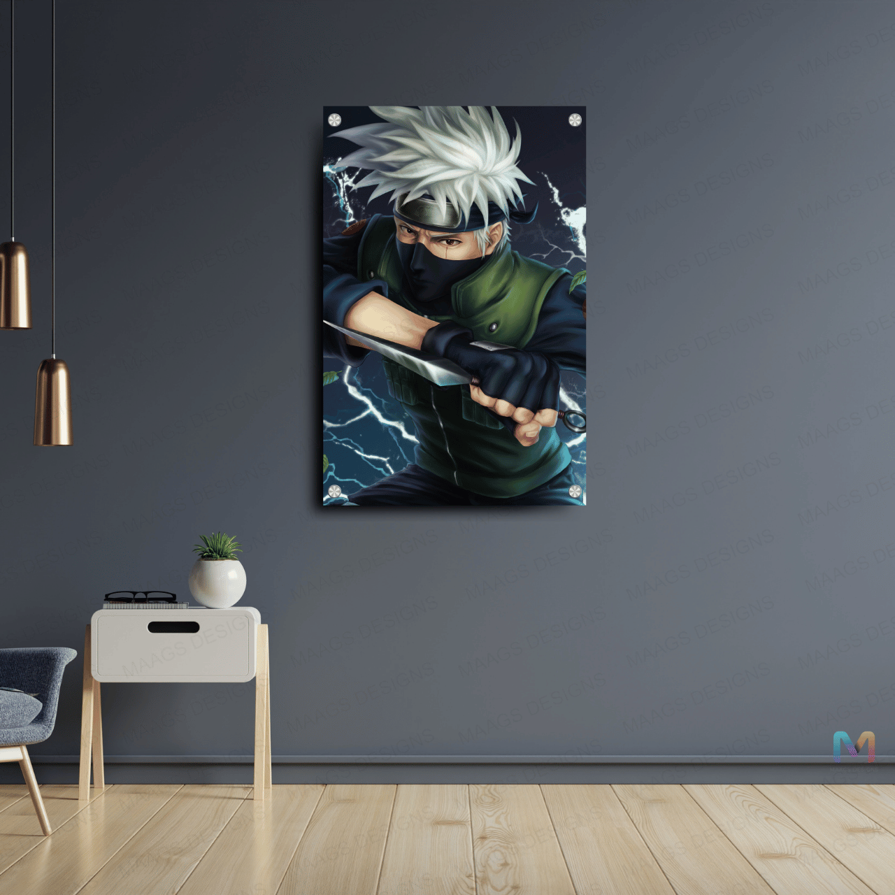 Kakashi Hatake - Naruto (Premium Acrylic Wall Poster)