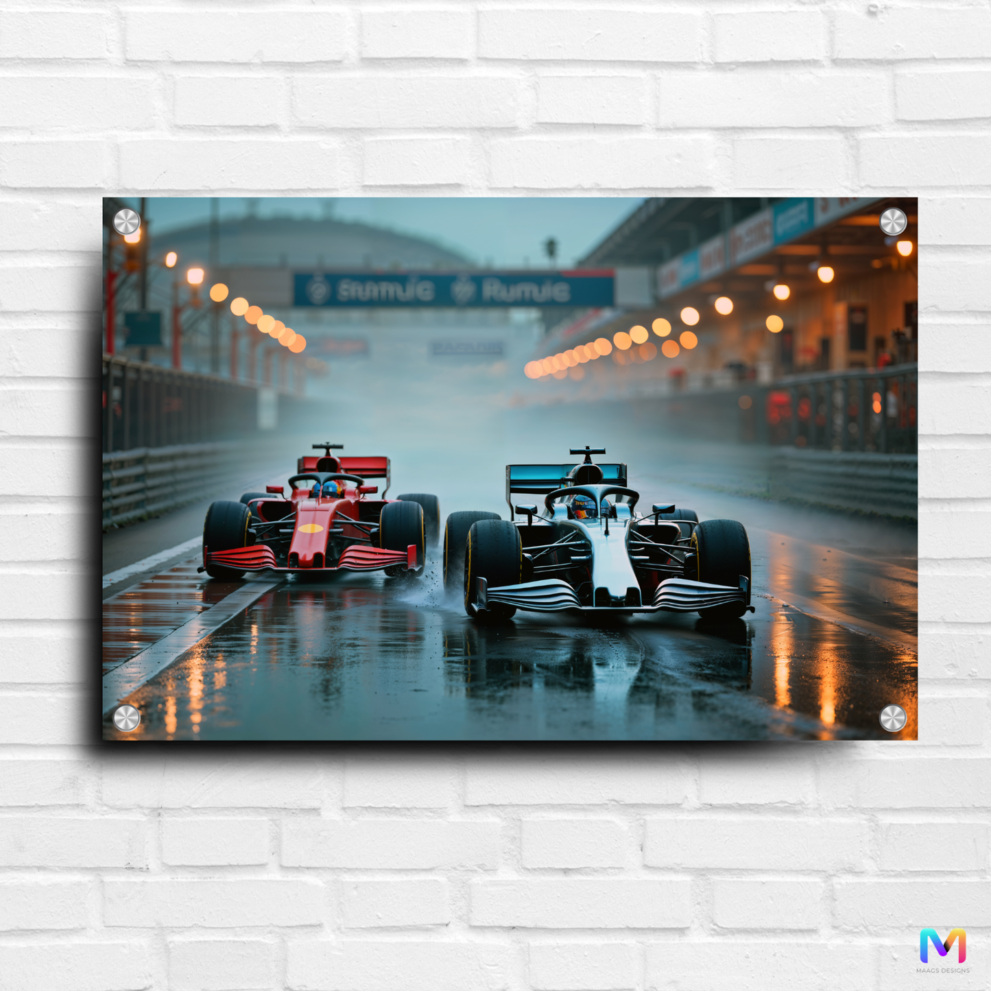 Formula 1 Racing: - Abstract - Premium Racing Wall Art