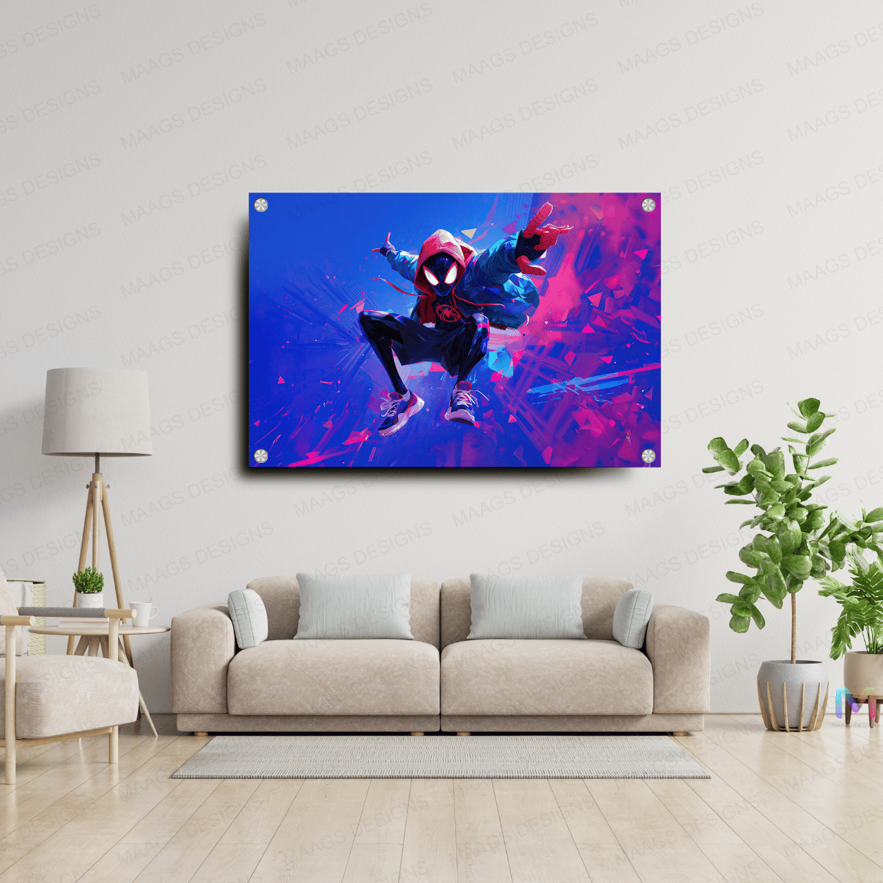 Spider-Man - Miles Morales - Ultimate Hero (Premium Acrylic Wall Poster)
