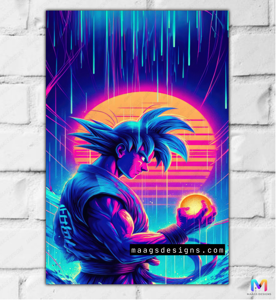 Maags Designs - Radiant Goku - Dragonball Z (Premium Acrylic Wall Poster)