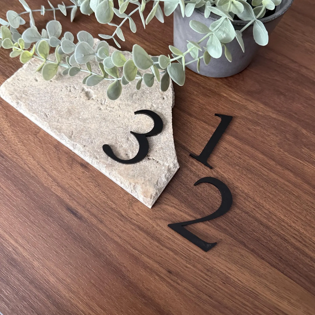 Playfair Typogram House Numbers (Acrylic) - Single Letter