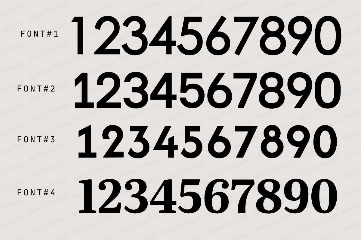 Modern House Numbers - White (Acrylic), Acrylic Letters for Wall