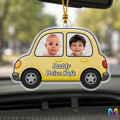 Personalized Acrylic Photo Car Hanging Baby Safe II