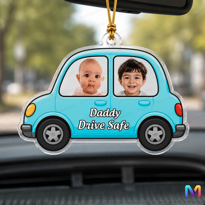 Personalized Acrylic Photo Car Hanging Baby Safe II