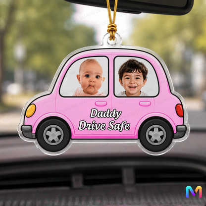 Personalized Acrylic Photo Car Hanging Baby Safe II