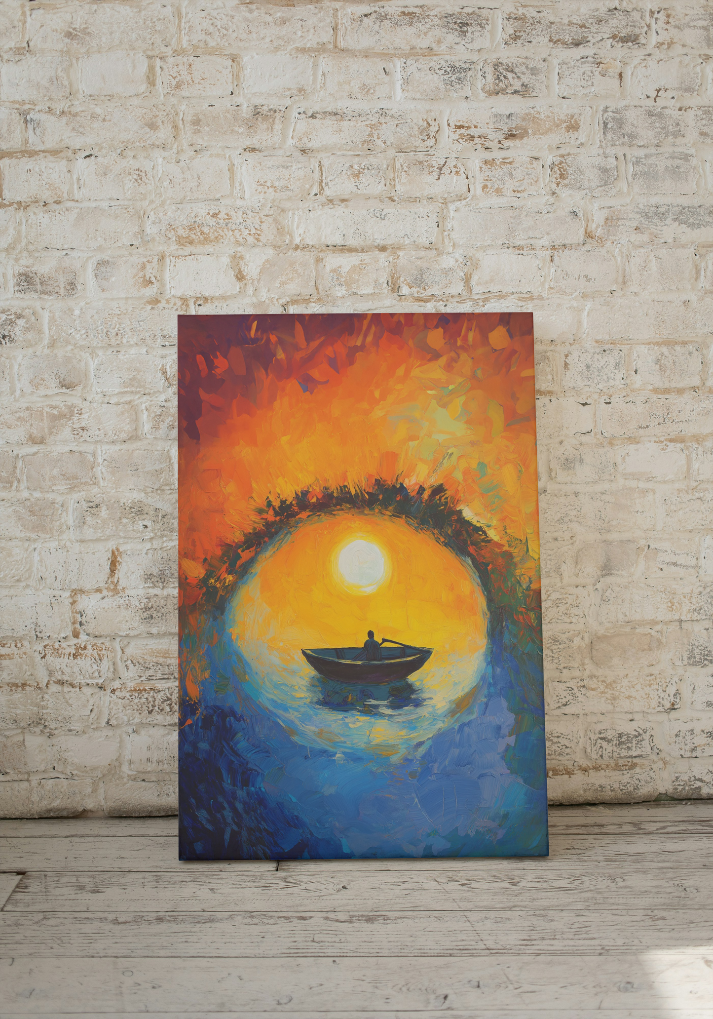 Cradle of Dawn and Dusk - Abstract Expression (Printed Canvas Wall Art) | Gallery Wall Decor