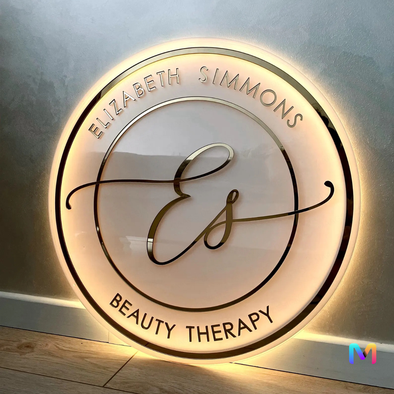 Raised Letter Frosted LED Name Plate