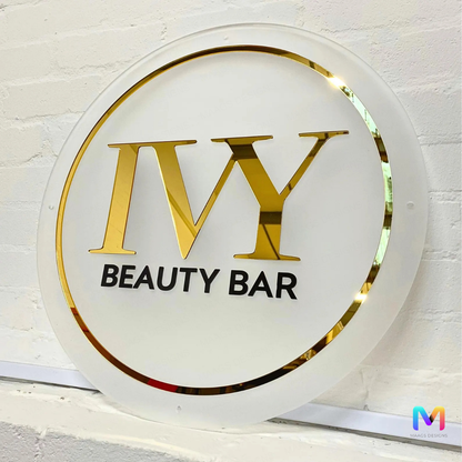 Raised Letter Frosted LED Name Plate