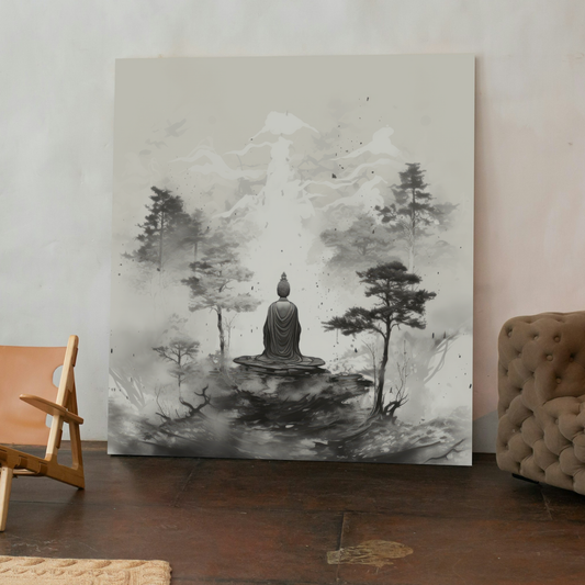Serenity Buddha Wall Art (Canvas Wall Art) (Without Frame)