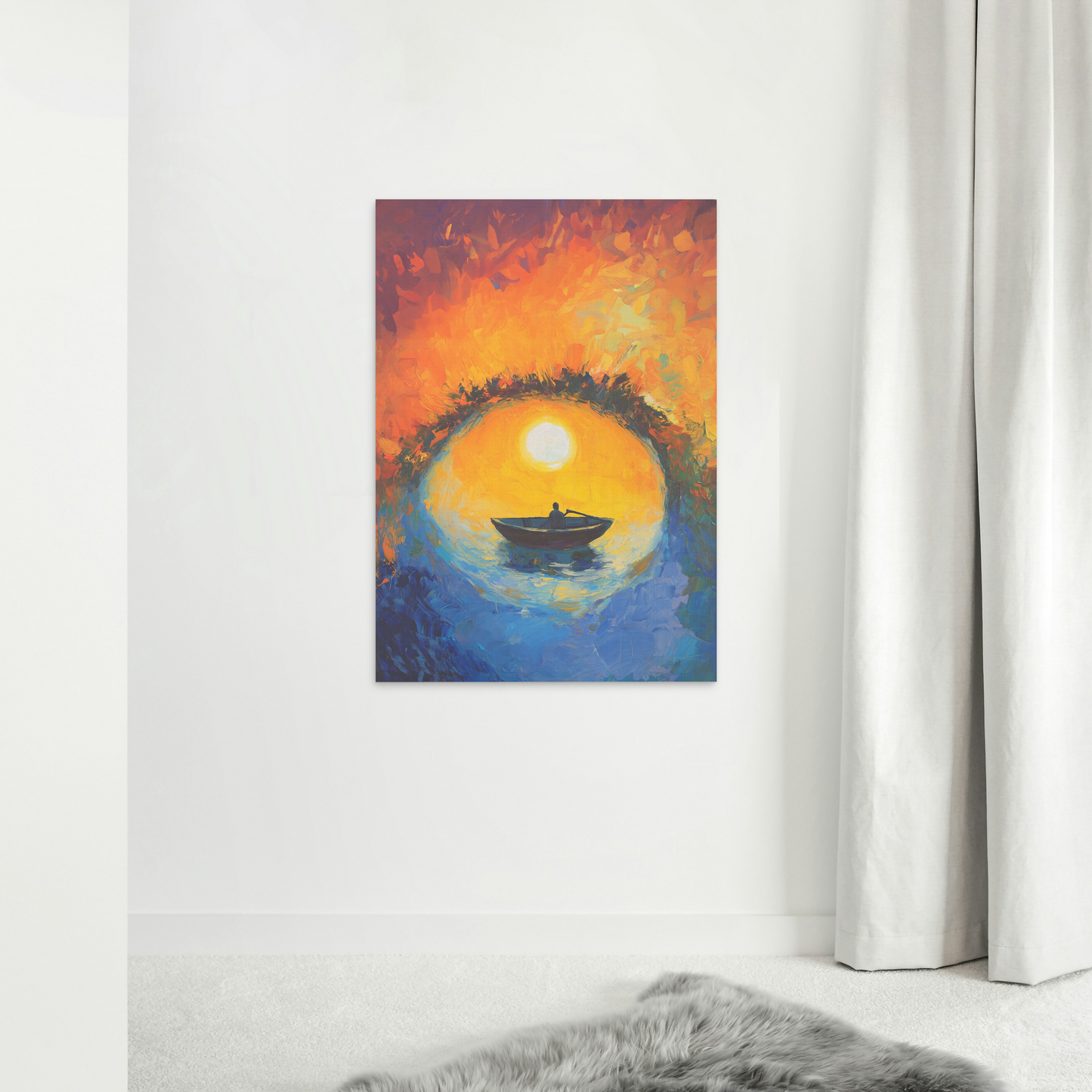 Cradle of Dawn and Dusk - Abstract Expression (Printed Canvas Wall Art) | Gallery Wall Decor