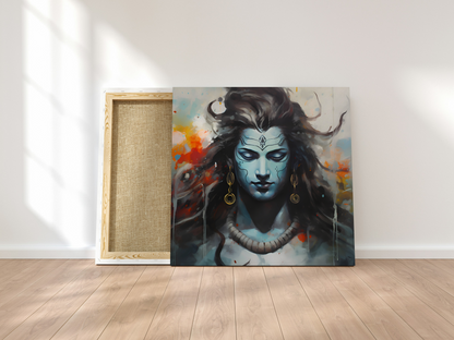 Serenity of Shiva - Spiritual Expression (Printed Canvas Wall Art) | Gallery Wall Decor